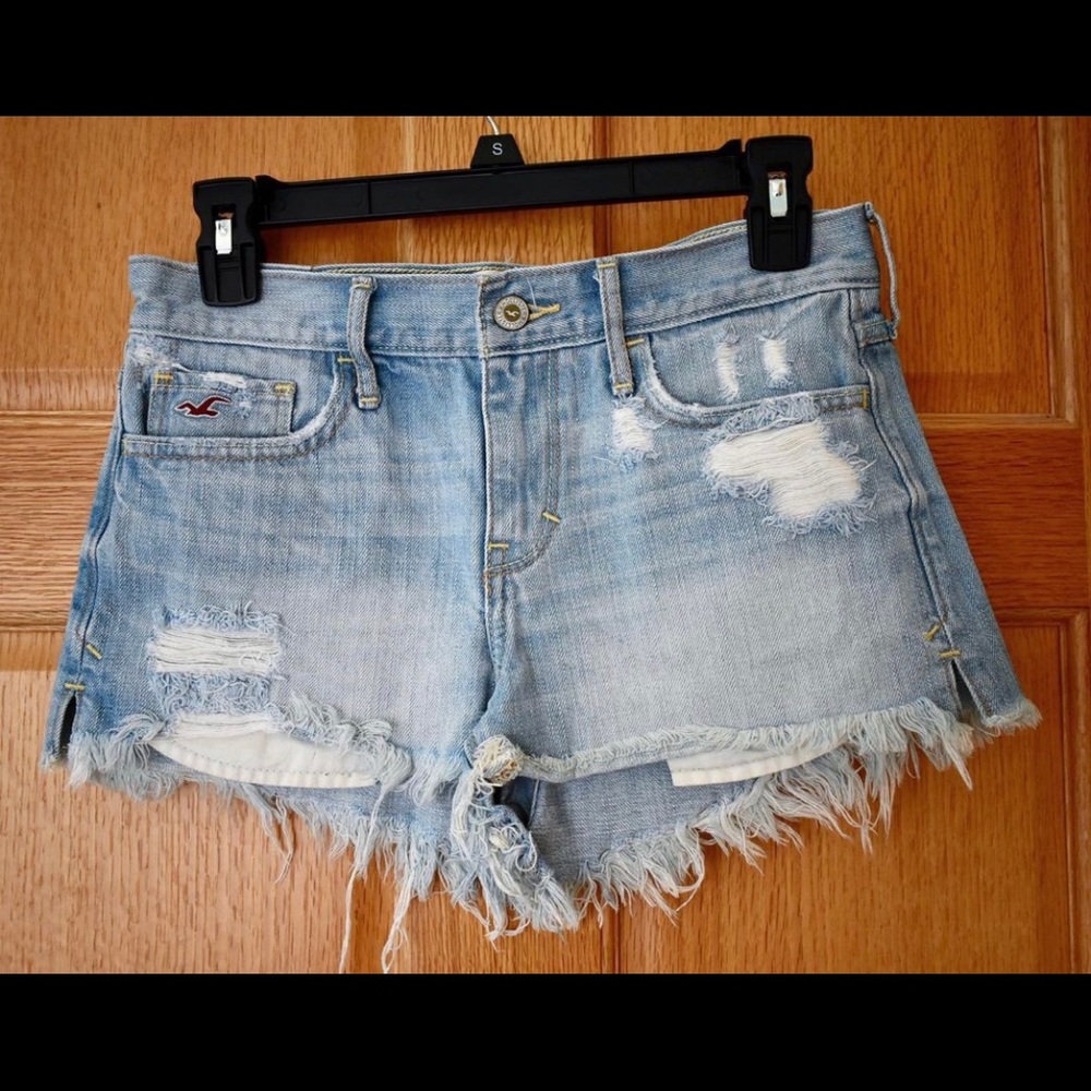 Hollister high-waisted jean shorts